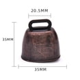 thumbnail image 4 of 3x Grazing Bell Small Loud Bells Metal Cow Cattle Farm Animal Red Bronze, 4 of 8