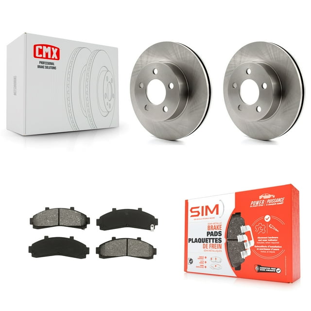 Transit Auto Kit de Rotors de Frein à Disque avant et Plaquettes Semi-Métalliques pour Voiture Ford Ranger Explorer Mazda B4000 B3000 Mercury Alpiniste K8S-100105