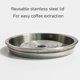 thumbnail image 3 of Tapa de cápsula de café reutilizable ANGGREK acero inoxidable plástico, 3 of 8