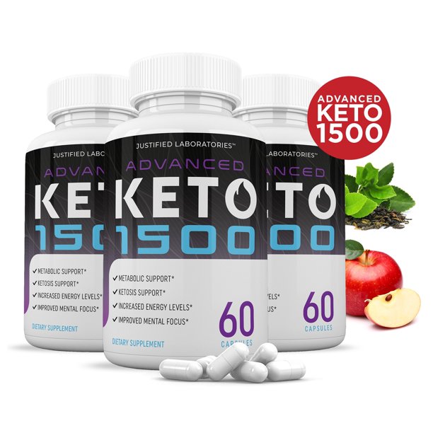 (3 Pack) Advanced Keto 1500 Pills Includes Apple Cider Vinegar goBHB Exogenous Ketones Advanced