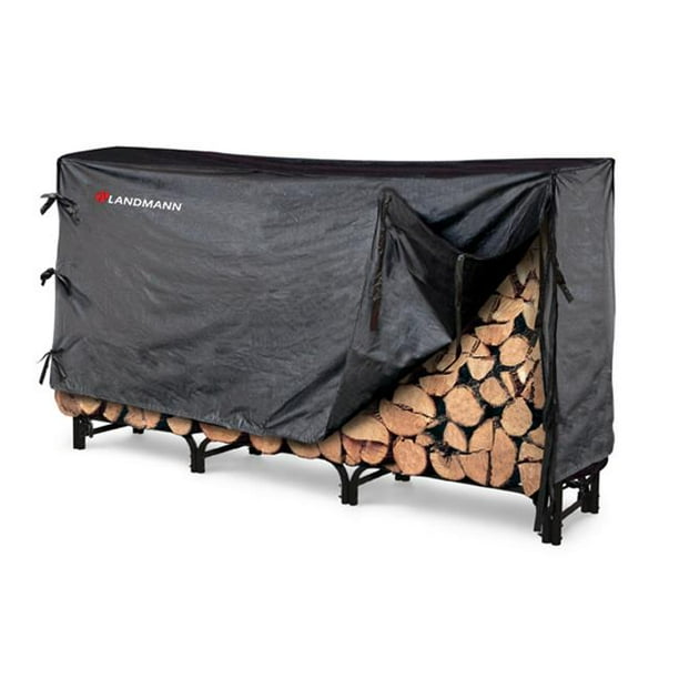 Landmann USA 82443 8 ft. Log Rack with 0.2MM PVC cover 32mm tube and 1.0mm thickness Walmart