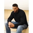 thumbnail image 4 of Colsmile Men's Shawl Collar Button Knit Sweater, Casual Cable Knit Pullover for Fall Winter, Comfortable Warm Sweater for Men, 4 of 10