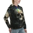 thumbnail image 6 of Haiem Gold Pattern Skull for Men's Fashion Hoodies & Sweatshirts with Kangaroo Pocket,Hooded Sweatshirt with Eye-catching Drawstrings-Medium, 6 of 7