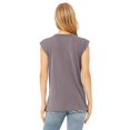 thumbnail image 2 of BELLA+CANVAS T-Shirt Moulant Fluide à Poignets Roulés pour Femmes, G, Tempête, 2 of 3