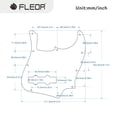 thumbnail image 3 of Bajo Pickguard FLEOR J de 10 hoyos para 4 cuerdas americano/mexicano, 3 of 7