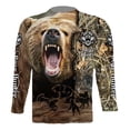 thumbnail image 3 of Camisa Casual Calavera Impreso 3d Playera De Manga Larga To, 3 of 5