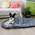 thumbnail image 4 of Saco de dormir para perros, impermeable, cálido, plegable, con bolsa de almacenamiento para interiores, viajes al aire libre, camping, senderismo, mochilero (45 pulgadas de largo x 29 pulgad, 4 of 5