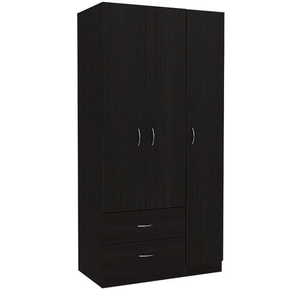 BOSKO 3 DOOR ARMOIRE BLACK WENGUE