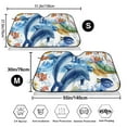 thumbnail image 3 of Fotbe Marine Animals Car Windshield Sunshade | Sun Visor Protector Front Window Shade, Keeps Out UV Rays, Keeps Your Vehicle Cool-Medium, 3 of 7