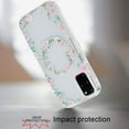 thumbnail image 3 of For Samsung Galaxy s20 Plus s20+ s11 6.7inch Double Layer Design IMD TPU Case - Green/Pink Floral, 3 of 3