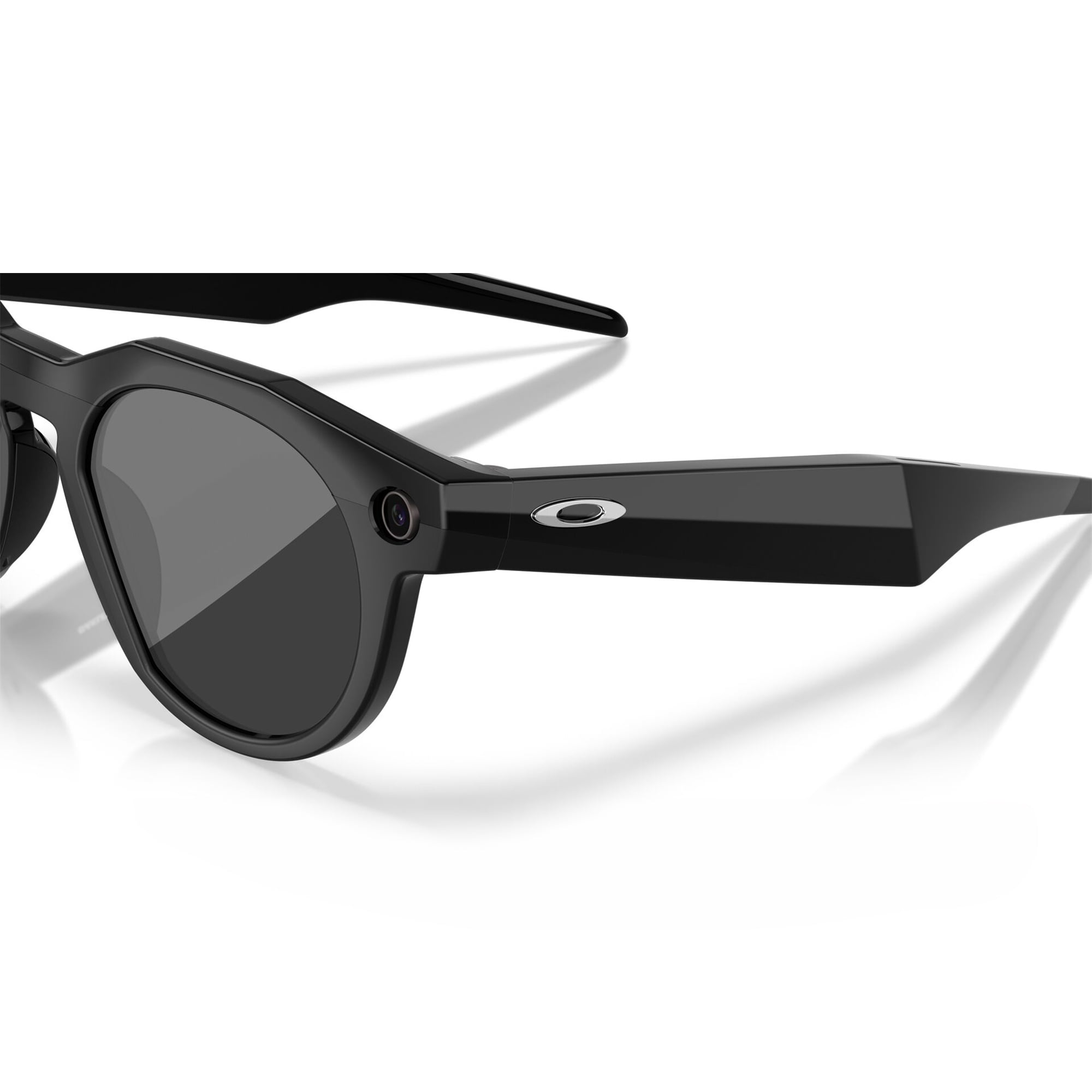 Oakley AI Smart Meta HSTN Sunglasses with Charging Case, Black/Prizm Black Polarized, Size 51