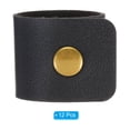 thumbnail image 3 of 12 Pcs Leather Napkin Rings Rustic Table Decor Thanksgiving Black, 3 of 6
