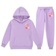 thumbnail image 3 of Xmyrz Valentine's Day Toddler Girl Outfits Set Pants Set Skin-Friendly Casual Faddish Refreshing Long Sleeve Fleece Thickened Clothes Sets, 3 of 5