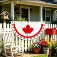 thumbnail image 4 of Half Flag Banner for Wall Hanging, Country Flag Party Decoration, Half Circle Hanging Bunting for Indoor Outdoor Events, UK Italy Mexico New Zealand France Germany Canada Styles, 4 of 5