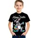 thumbnail image 1 of Boys' Summer Short-Sleeve T-Shirt with an 'Easter Bunny Egg' Print, 1 of 5