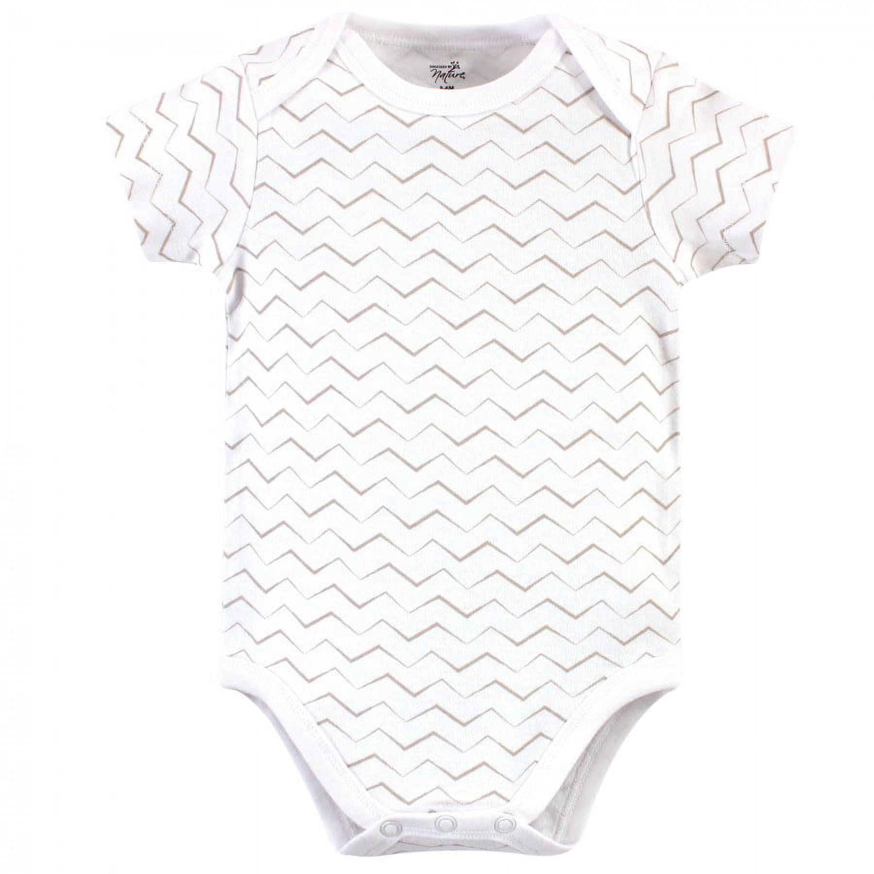 Touched by Nature Organic Cotton Bodysuits 5pk, Marching Elephant, 3-6 Months