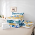 thumbnail image 4 of Erosebridal Flip Flops Bedding Sets Twin Size,Tropical Beach Comforter Sets with Sheets,Summer Holiday Decoration,Breathable,7pcs, 4 of 6