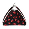 thumbnail image 3 of Lsque Beautiful Red Ladybug Printed Long Tissue Box Cover Holder, Facial Paper Organizer Dispenser,Triangle with Bottom Belt, PVC Leather Decorative Organizer, 3 of 9