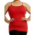 thumbnail image 1 of Débardeur en Coton Grande Taille pour Femmes - Rouge - 3TG, 1 of 2