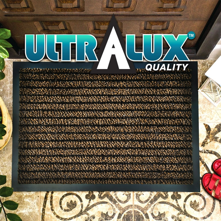 Ultralux Scraper Entrance Mat, Polypropylene Fibers and Anti-Slip