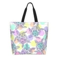 thumbnail image 1 of Fotbe Sea Turtles Bolsa Tote Estética de Lona con Estampado para Mujer - Bolsa Reutilizable de Hombro Casual para Vacaciones, Compras, Trabajo y Gimnasio, 1 of 8