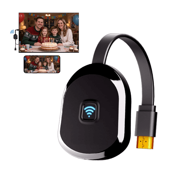 Wireless Display Adapter 4K Screen Mirroring Adapter P2P Airplay DLNA Miracast for Phone to TV.