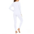 thumbnail image 3 of American Trends Thermal Underwear for Women Long Johns Women with Fleece Lined Base Layer Women Cold Weather Thermals Top and Bottom Set Medium White, 3 of 5