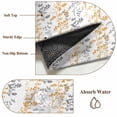 thumbnail image 6 of Area Rug for Living Room, Yellow Grey Botanical Non-Slip Indoor Large Carpet for Bedroom/Dining Room, Spring Floral Summer Farmhouse Washable Low-Profile Rectangle Floor Runner Rugs - 6 x 9 Ft, 6 of 8