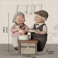 thumbnail image 4 of Valentine's Day Loving Elderly Couple Figurines, Old Married Couple Figure,Resin Husband and Wife Statue Grandparents Figure Collectibles for Christmas Valentine's Day Birthday Gift, 4 of 5