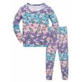 thumbnail image 2 of WIBACKER 1-10 Year Girls' 2-Piece Pajamas Set Long Sleeve Sleepwear Pjs 100% Cotton For Kids and Toddler Girls - Unicorn, 2 of 10