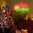 thumbnail image 4 of Luces LED de Feliz Navidad, letrero de neón, sombrero de Papá Noel, decoración navideña para habitación, arte de pared del dormitorio, luz nocturna de Navidad, luz de neón, regalos para niños, 4 of 4