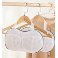 thumbnail image 4 of SIYTUAU Mesh Laundry Bag For Bra Wash Machine Washable Anti Deformation Lingerie Protector With Nylon And Spandex Fabric In Size L, 4 of 7