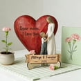 thumbnail image 6 of Zjdatm Mother's Day Gift - Mothers Day Wooden Figurine with Heart, Mother Daughter Hugging Statue Decoration for Home Office Birthday Decor and Holiday Gifts, 6 of 6