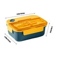 thumbnail image 3 of Zmeidao Bento Box with Lid, Lunch Box Containers for Men Women with 3 Compartments, Leakproof Lunch Box, Built-in Utensil Set, Suitable for Dining Out Work, 3 of 8