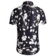thumbnail image 3 of Camisas Para Hombre Manga Larga Regular Fit Hombres Moda Primavera Verano Casual Manga corta Turndown Neck Impreso Camisetas Top Blusa (Black, XL), 3 of 4