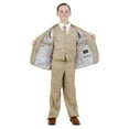 thumbnail image 2 of Boys Suit Tuxedo Set Solid 4pc Satin Notch Lapel-Classic Fit, 2 of 6