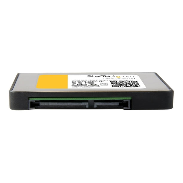 Dual M.2 SATA Adapter with RAID 2x M.2 SSDs to 2.5in