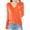 Orange, variant on HAiming Women's Knitted Sweater Solid Color Long Sleeved V-Neck Tops Fall Winter Casual Pullover Tunic Blouse