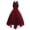 Wine, variant on Qiopertar Gothic Lace Chiffon Dress for Women Retro Evening Gown Lace Trim Cocktail Party Vintage Elegant Off Shoulder Dress, Hot Pink M