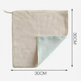 thumbnail image 6 of 3 Pcs Thick Microfibre Cleaning Cloths; Dish Cloths Soft Kitchen Wash Cloth For Washing Dishes Dish Rags, 6 of 6