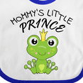 thumbnail image 4 of Inktastic Mommy's Little Prince Cute Frog Boys Baby Bib, 4 of 4