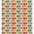 thumbnail image 3 of Ambesonne Geometric Duvet Cover Sets, Hexagonal Shape Retro, 2-Twin, Mustard Orange, 3 of 4