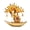 Gold, variant on Crystal Fortune Tree Tabletop Decor, Citrine Gemstone Boat Ornament for Office Home