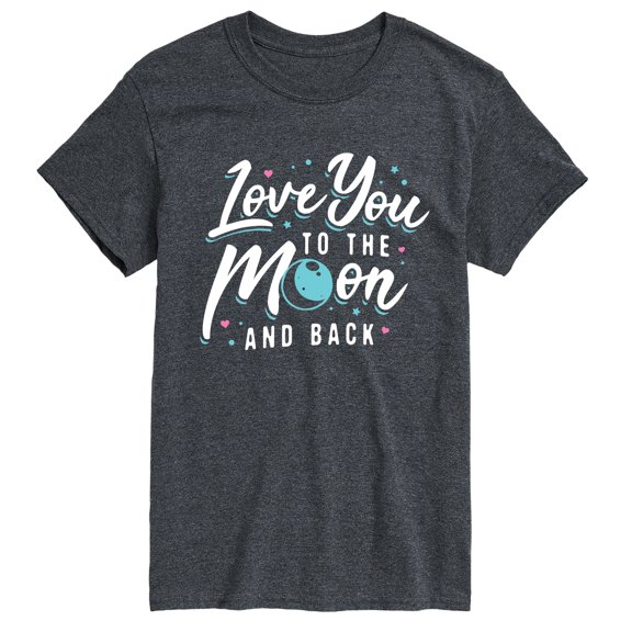 Instant Message - Love You to the Moon and Back Men's Short Sleeve Graphic T-Shirt