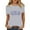 Gray, variant on Cavosen Independence Day T Shirt Women Petite Patriotic Short Sleeve Crew Neck Tops American Flag Print T Shirts Lady XL Independence Day Casual Tops 4th of July Tunic Tees 2025 Patriotic Clothes