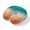 Orange Green, variant on Neck Pillow Ergonomic Memory Foam U Shaped Pillows,Black Brown Gradient Pattern Soft Portable Neck Head Support Cushion Pillow for Travel Airplane Car Office Use,Abstract Geometric Art
