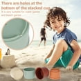 thumbnail image 4 of 8pcs Stacking Cups Toy for Kids  Pre-school Learning Toy Stacking Tower Pyramid Education Develop Building Cup Toy Smooth Edge Stacking Cups for 6 Month+ Toddlers Boys Girls, 4 of 8