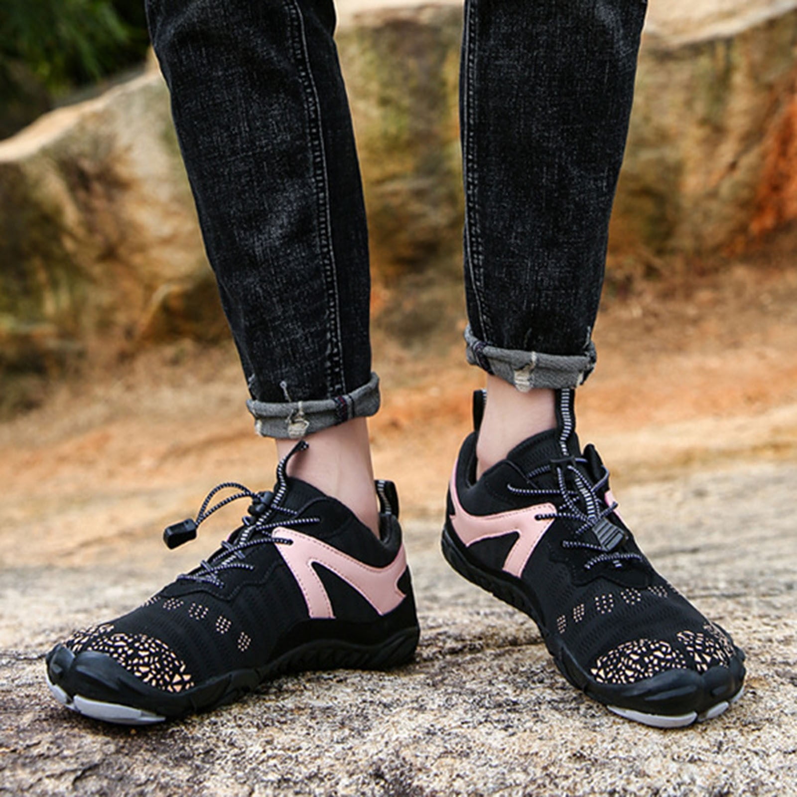Womens Quick Dry Water Hiking Shoes Barefoot Trail Athletic Non Slip Outdoor Sneakers,Size 5.5