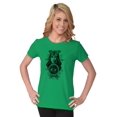 thumbnail image 3 of Butterfly Moth Spiritual Crystal Ball Womens Fitted Plus Size Graphic Tee Brisco Brands 2X, 3 of 5