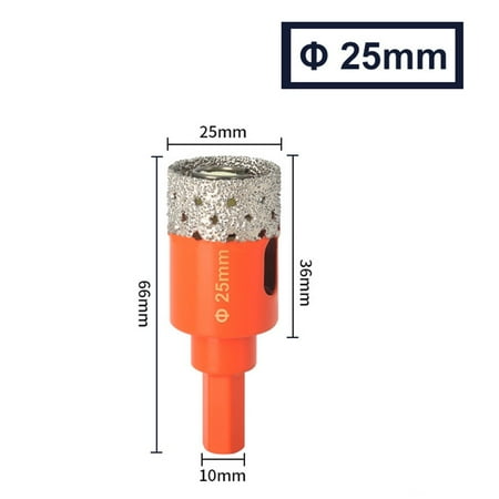 

Hole Saw Hex Shank Brazed Dry emery sand Drill Bit for Tile marble 18-65mm